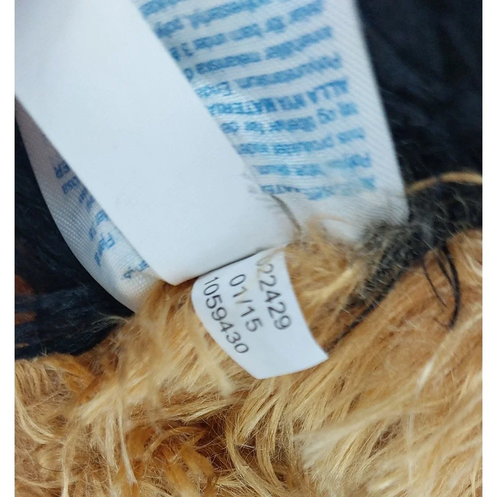 Build A Bear Promise Pets Yorkshire Terrier Yorkie Black & Gold Plush Toy